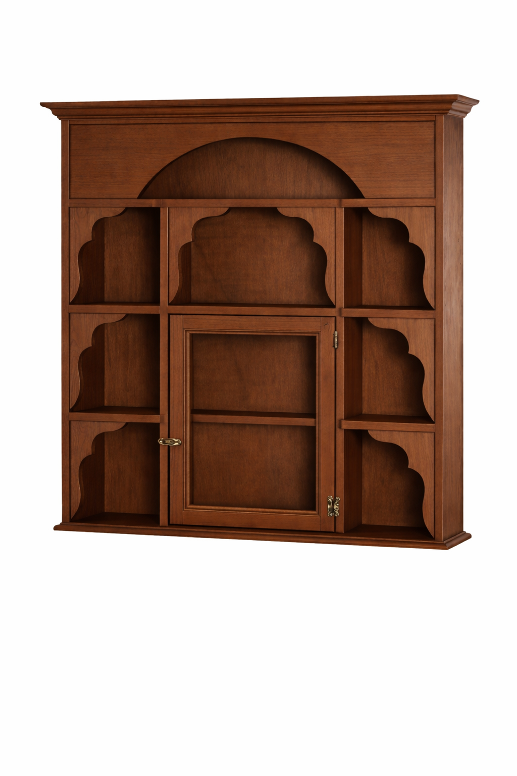 Alberohome Dekoratif Duvar Raflı Dolap 89x96 cm – Çok Amaçlı Bölmeli Dolap