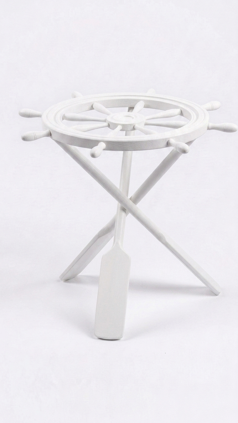 Alberohome Dümen Tasarımlı Ahşap Yan Sehpa 62x57 cm Dekoratif Sehpa