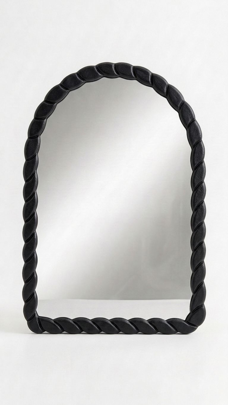 Alberohome Halat Ayna – 82 × 114 cm Dekoratif Duvar Aynası