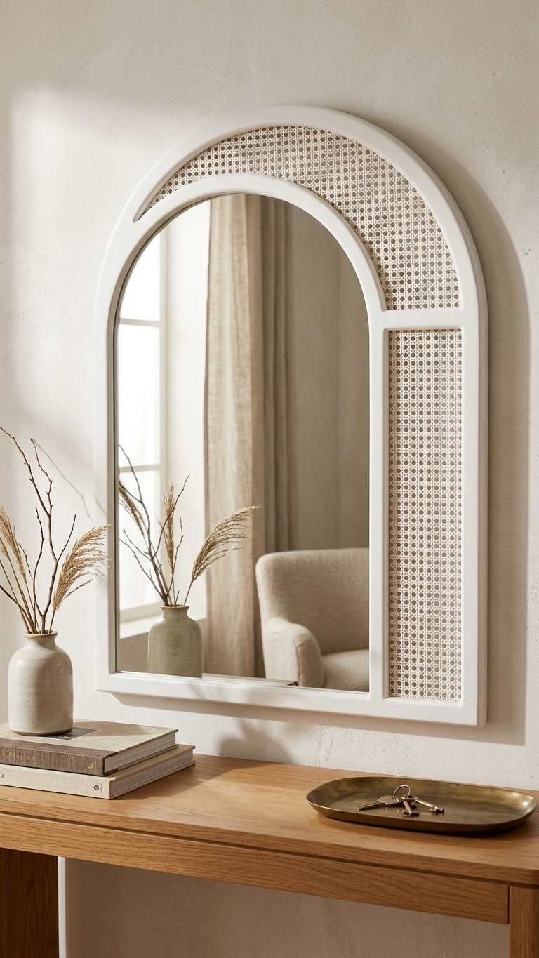 Alberohome Hasırlı Moda Ayna