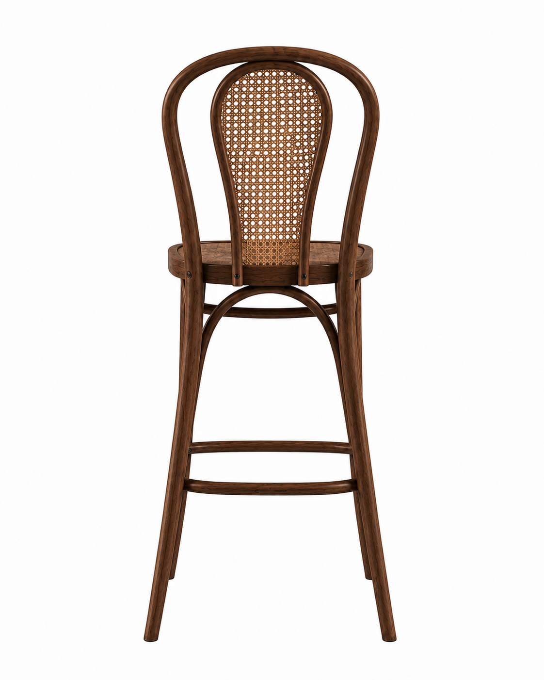 Alberohome Hazeranlı Ahşap Bar Sandalyesi
