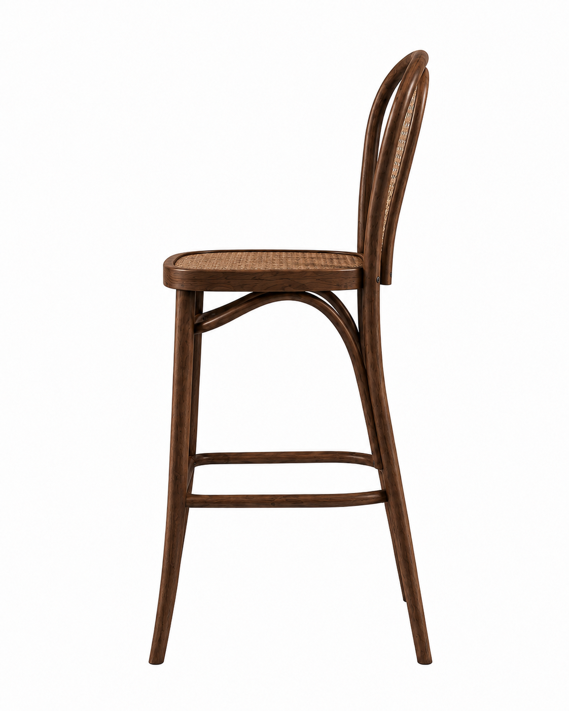 Alberohome Hazeranlı Ahşap Bar Sandalyesi