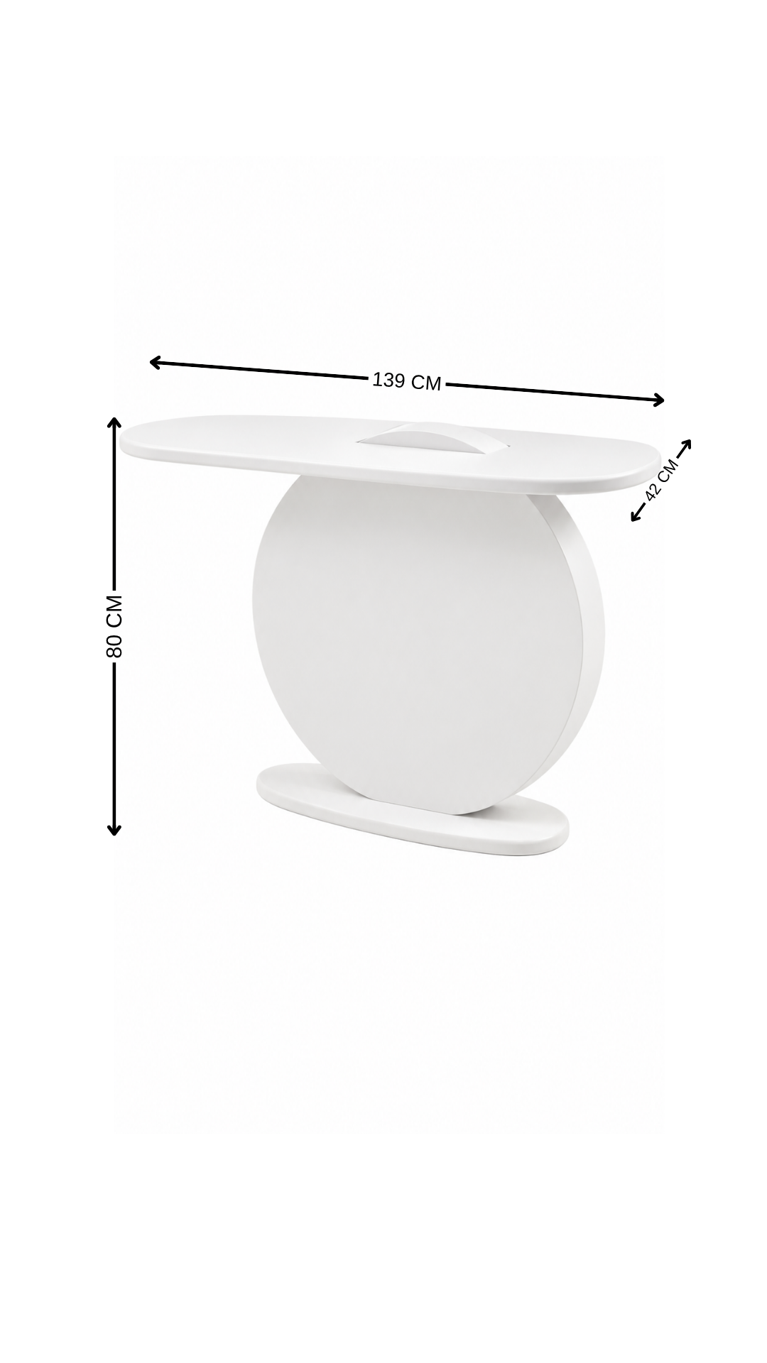 Alberohome Milano Meşe Dresuar 139x42x80 cm
