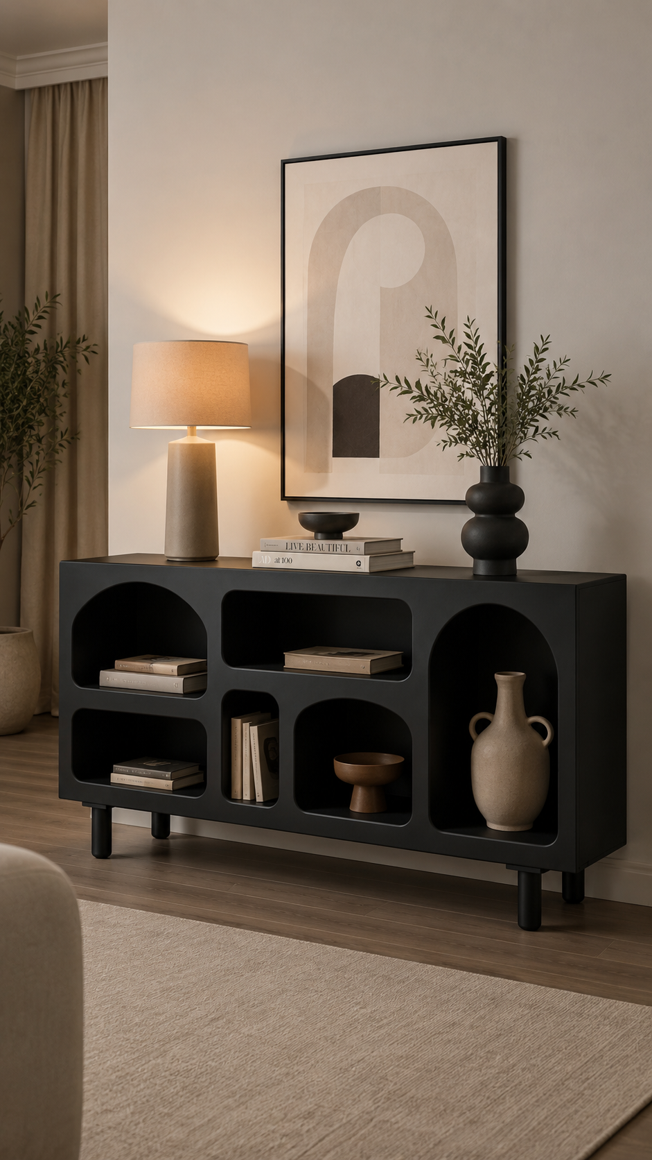 Alberohome Modern Açık Raflı Konsol – Şık ve Fonksiyonel Tasarım