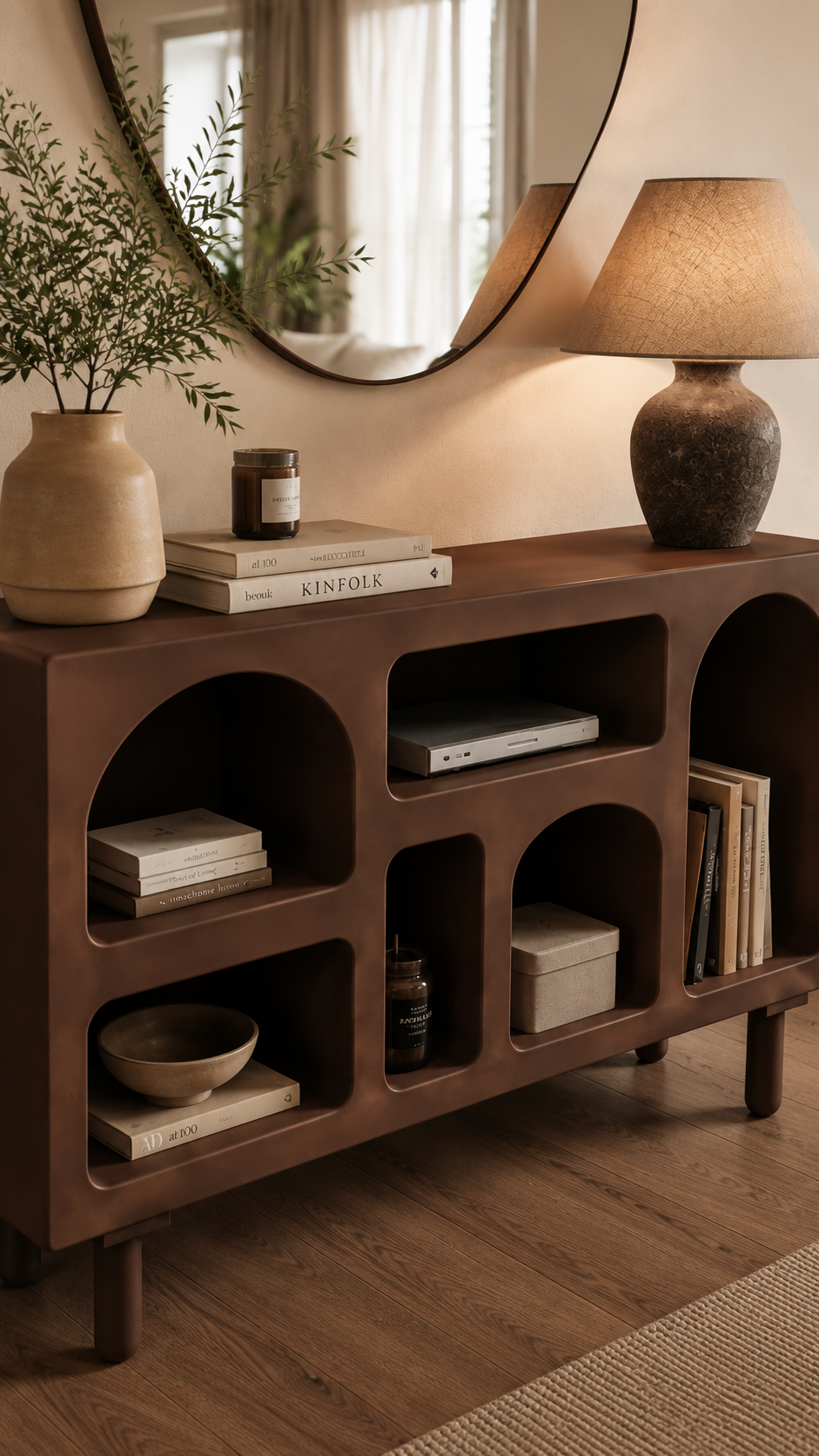 Alberohome Modern Açık Raflı Konsol – Şık ve Fonksiyonel Tasarım