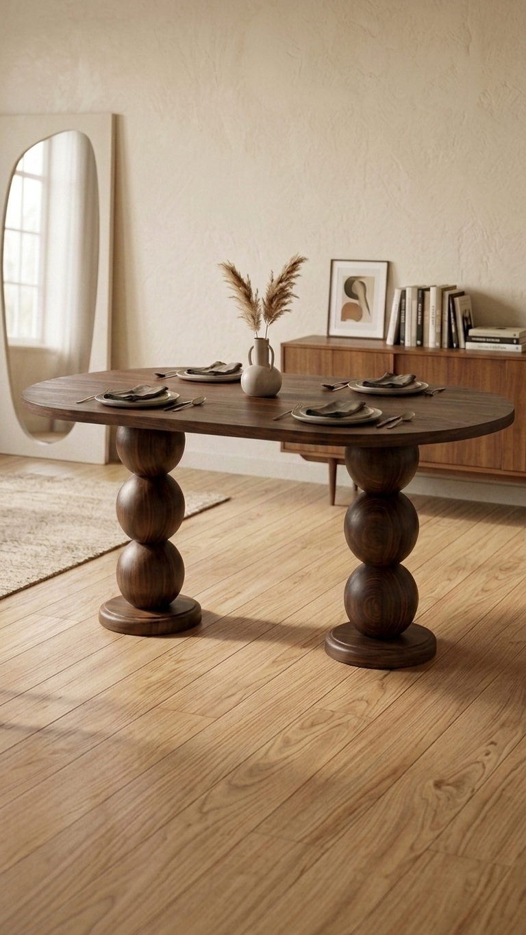 Alberohome Modern Ahşap Yemek Masası 160x90 cm