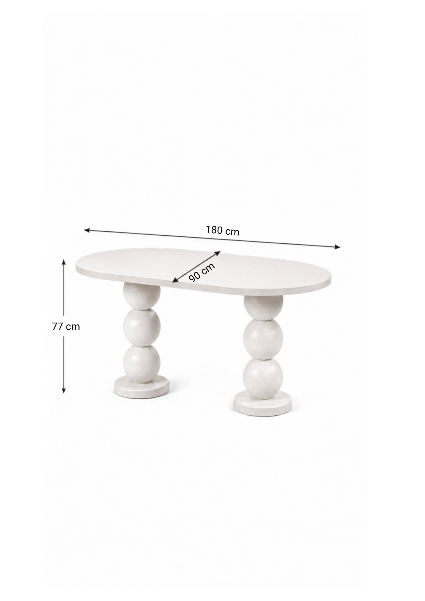 Alberohome Modern Ahşap Yemek Masası 160x90 cm