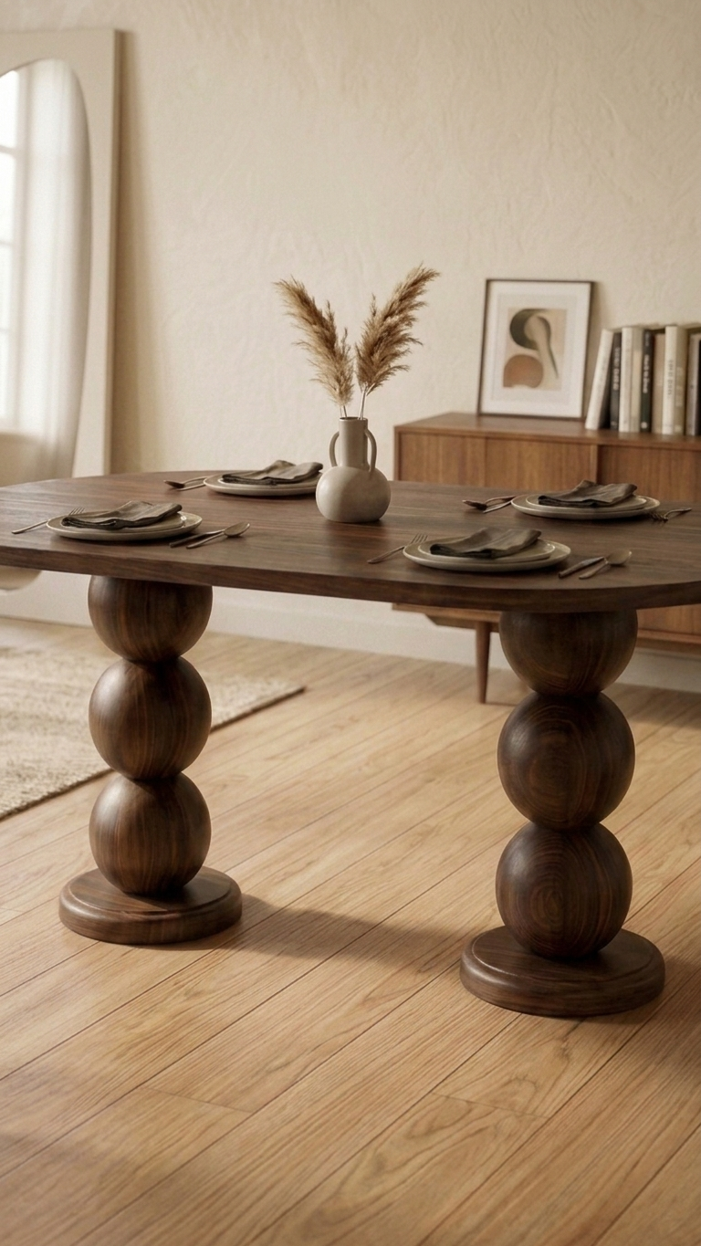Alberohome Modern Ahşap Yemek Masası 160x90 cm