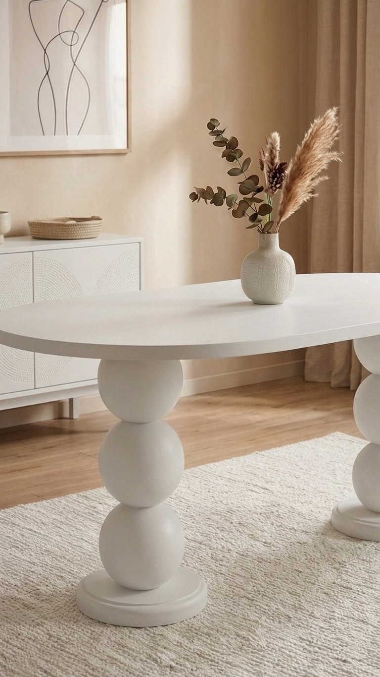 Alberohome Modern Ahşap Yemek Masası 160x90 cm