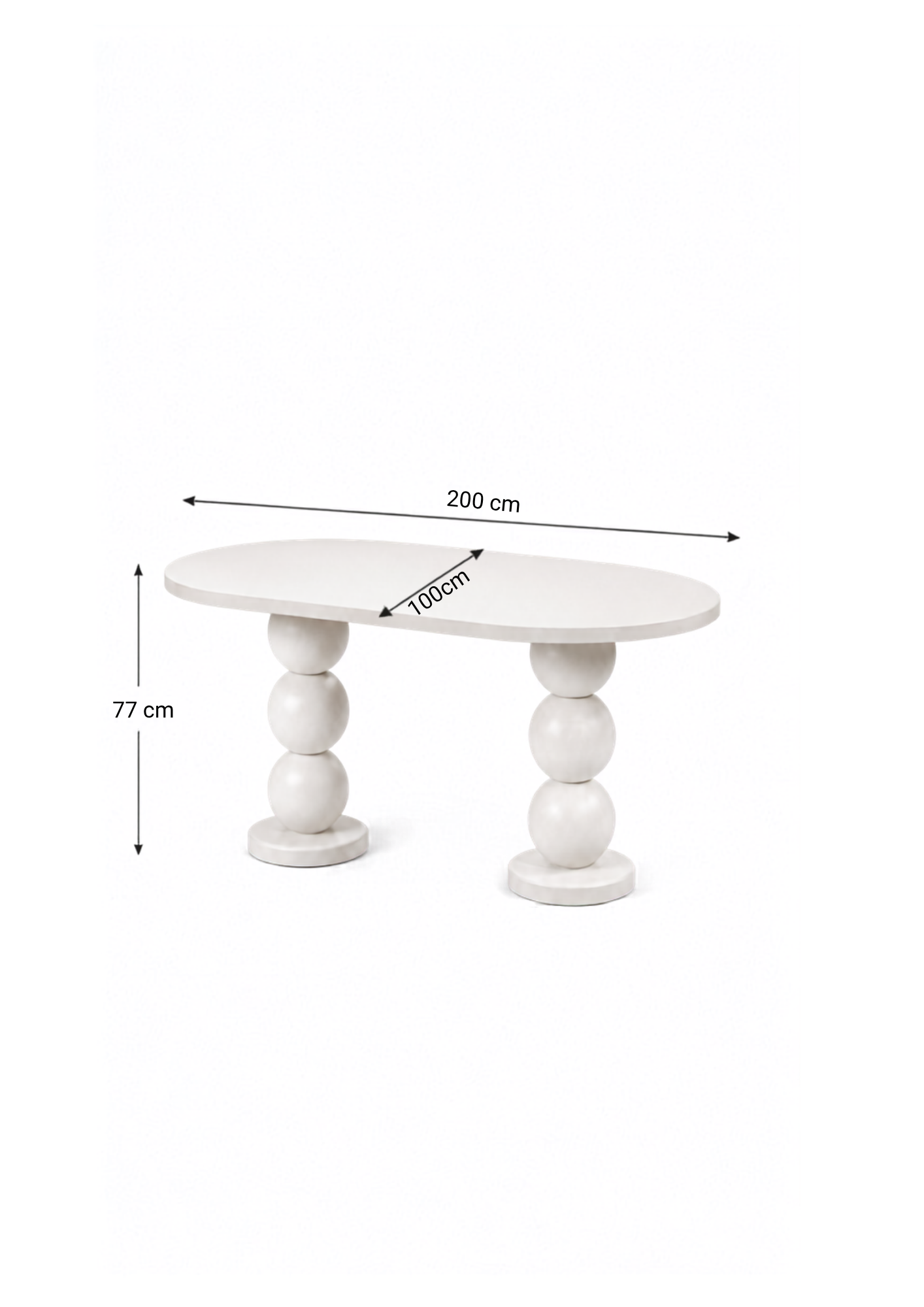 Alberohome Modern Ahşap Yemek Masası 160x90 cm