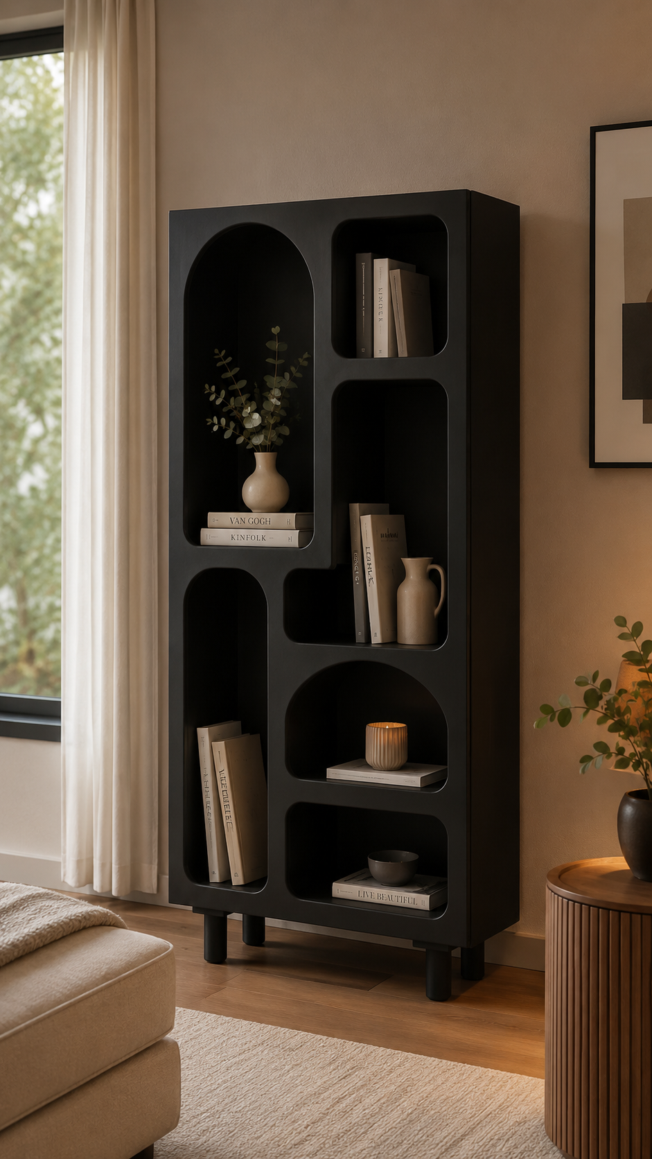Alberohome Modern Kitaplık – Dekoratif ve Fonksiyonel Kitaplık