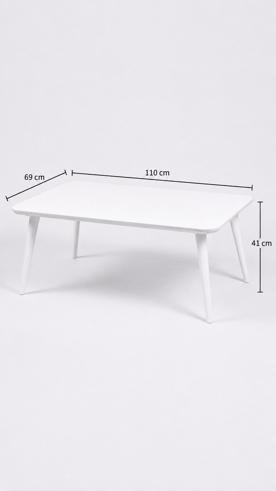 Alberohome Modern Orta Sehpa 110x69x41 cm Ahşap Salon Sehpası