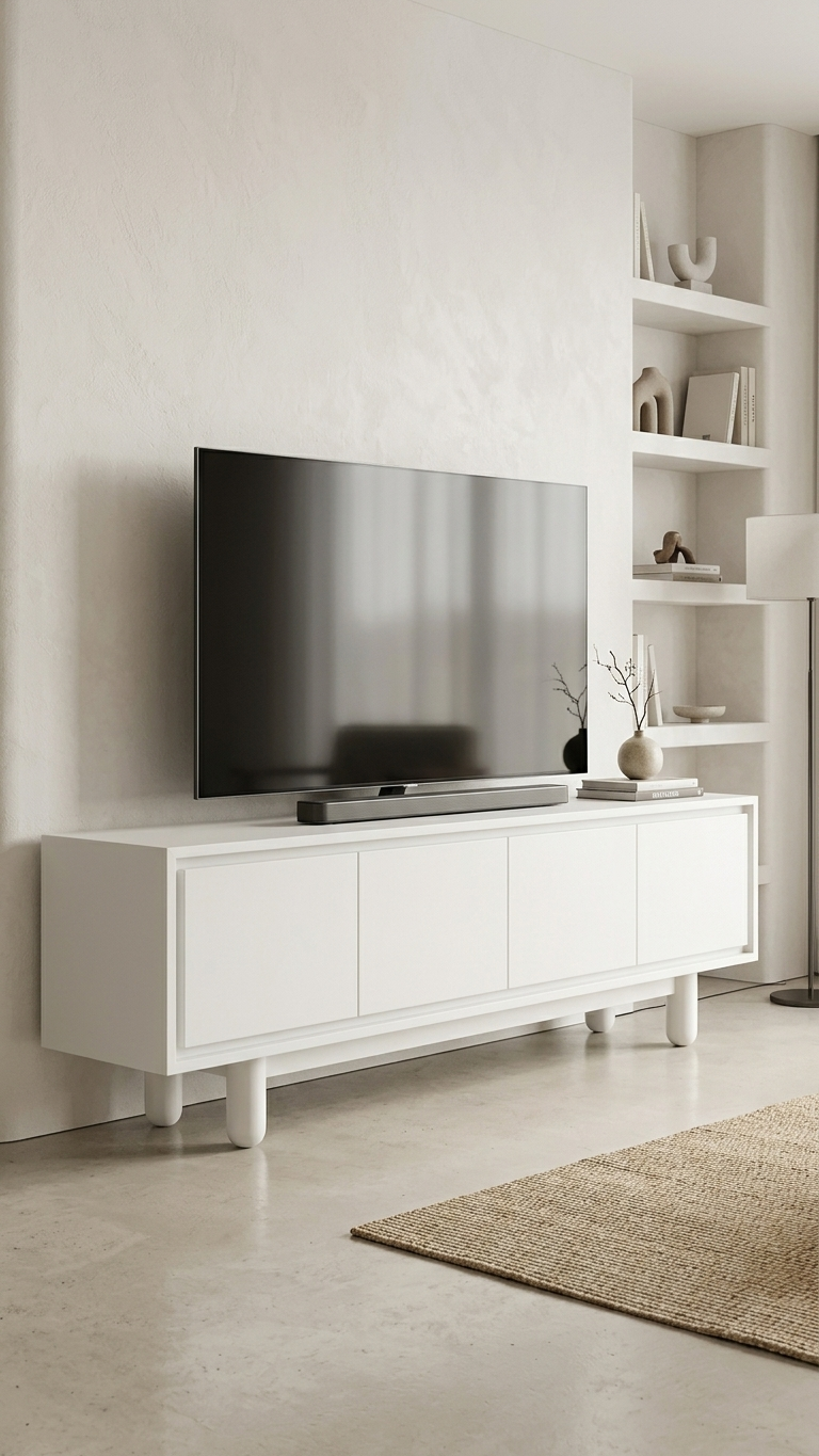Alberohome Modern TV Ünitesi 200 cm Ahşap Televizyon Ünitesi