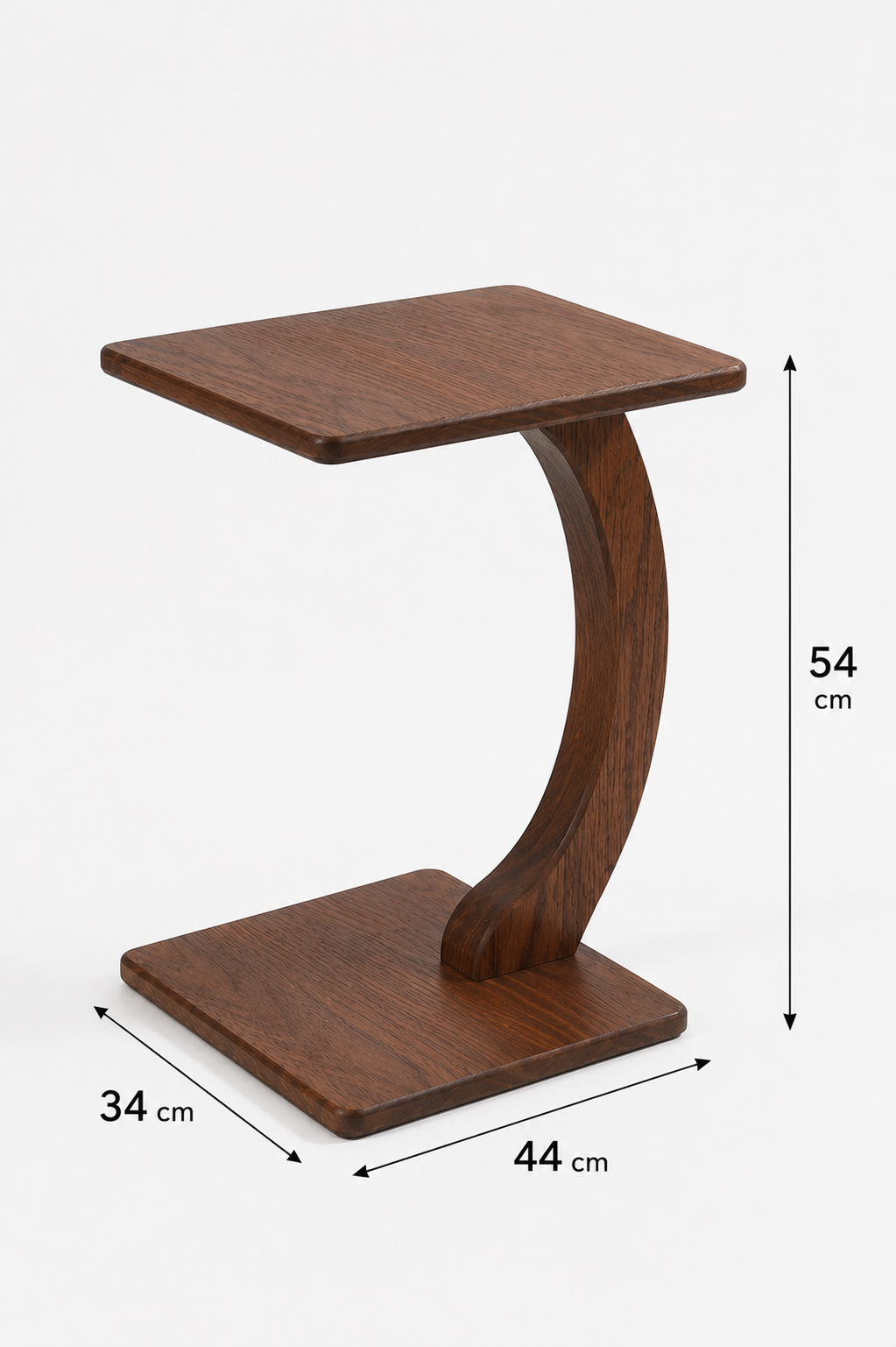 Alberohome Modern Yan Sehpa 44x34 cm Ahşap C Sehpa