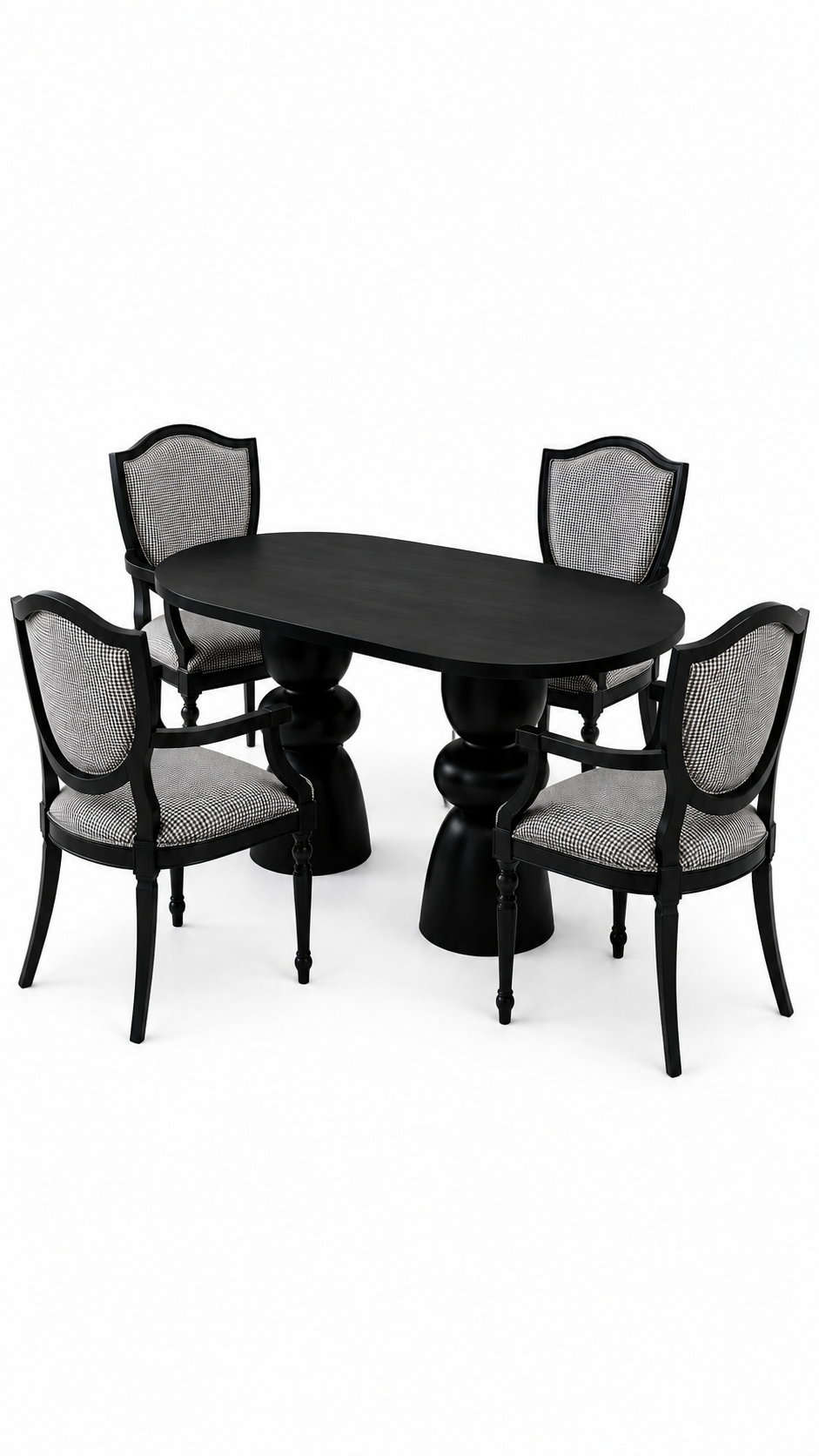 Alberohome Modern Yemek Masası Takımı – 4 Sandalyeli