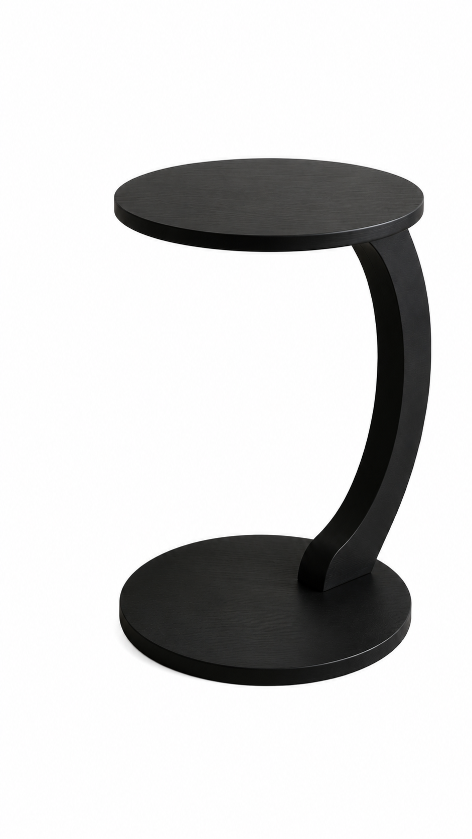 Alberohome Modern Yuvarlak Yan Sehpa 41x54 cm Ahşap C Sehpa
