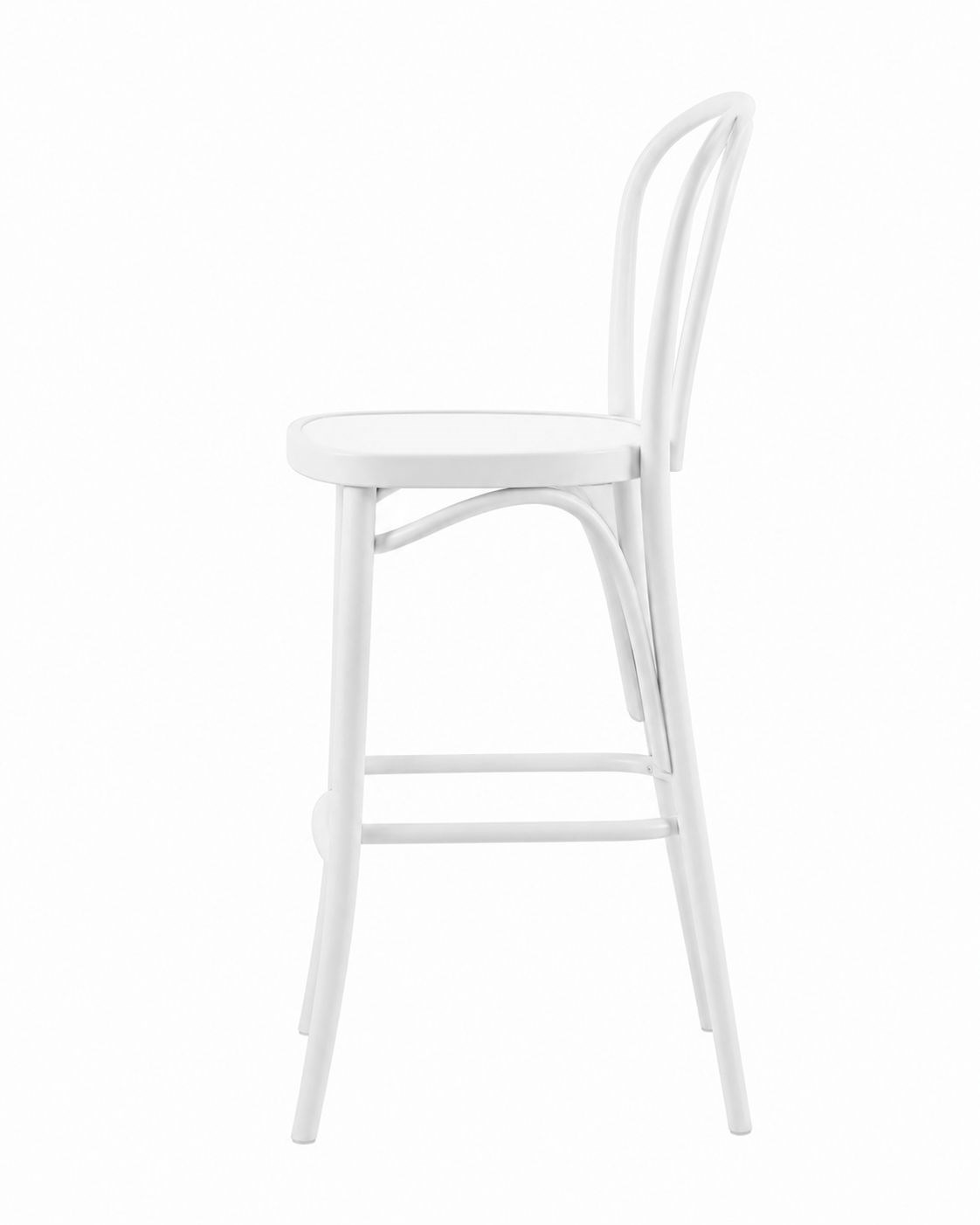 Alberohome Noura Masif Kayın Ahşap Bar Sandalyesi