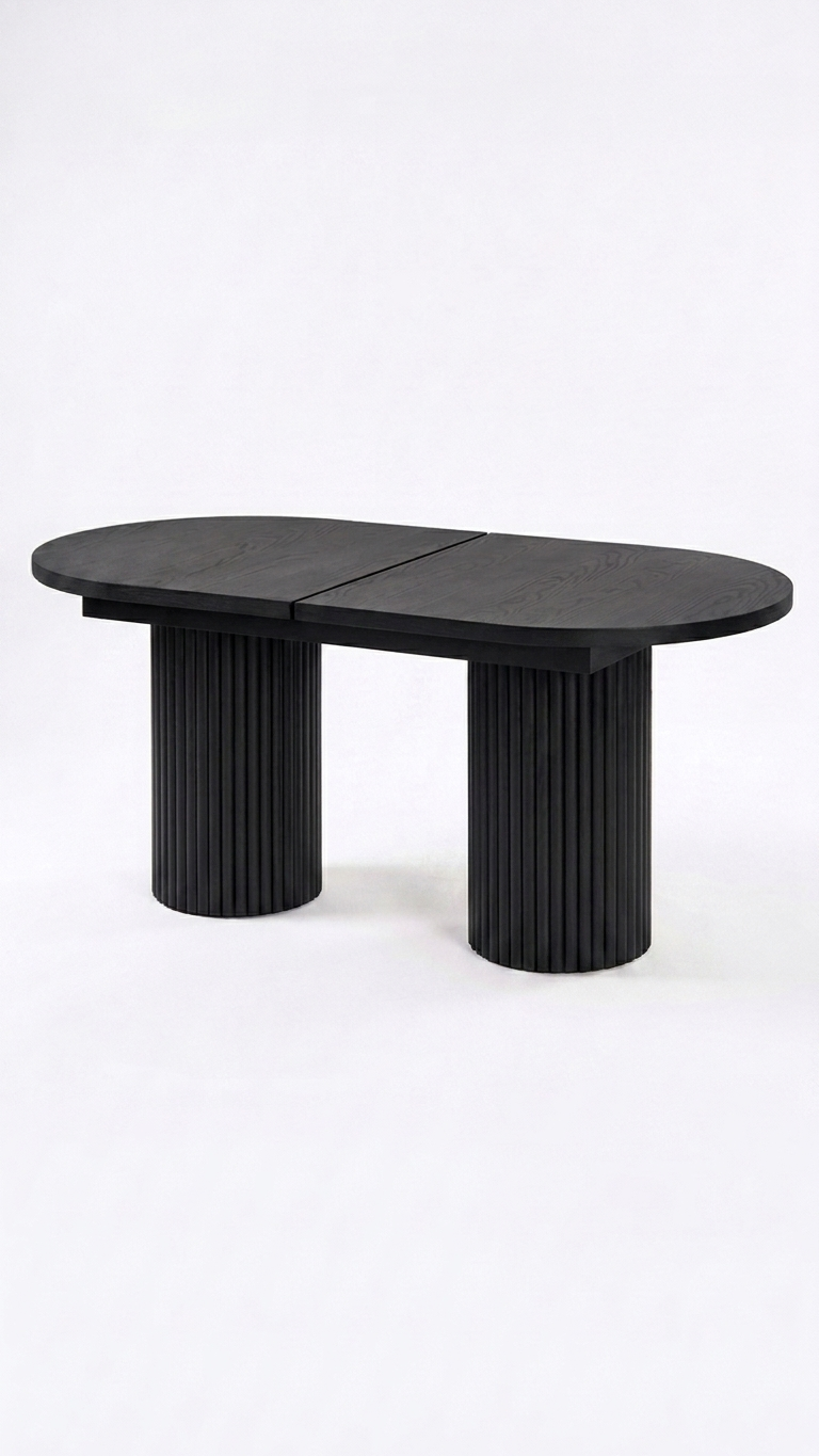 Alberohome Oval Açılır Yemek Masası 160/180x90x77 cm