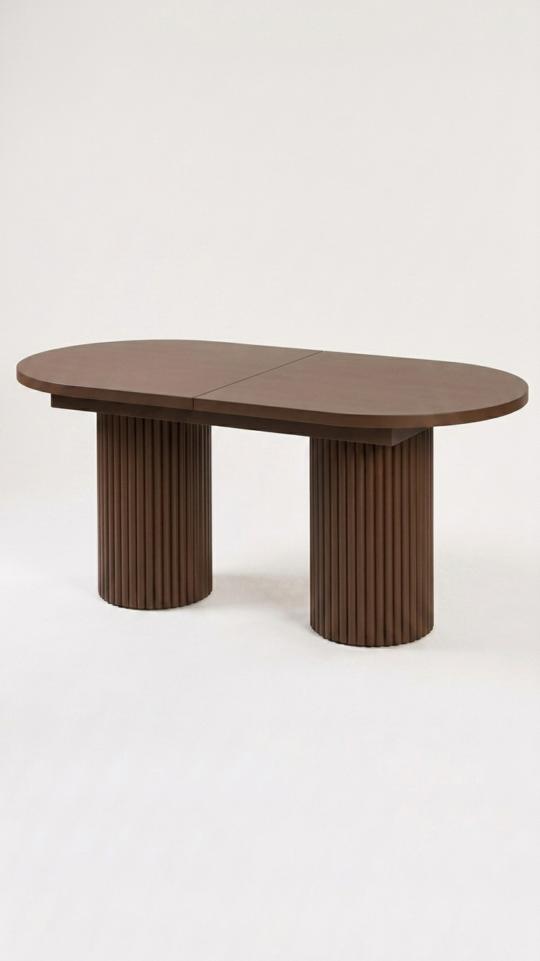 Alberohome Oval Açılır Yemek Masası 160/180x90x77 cm
