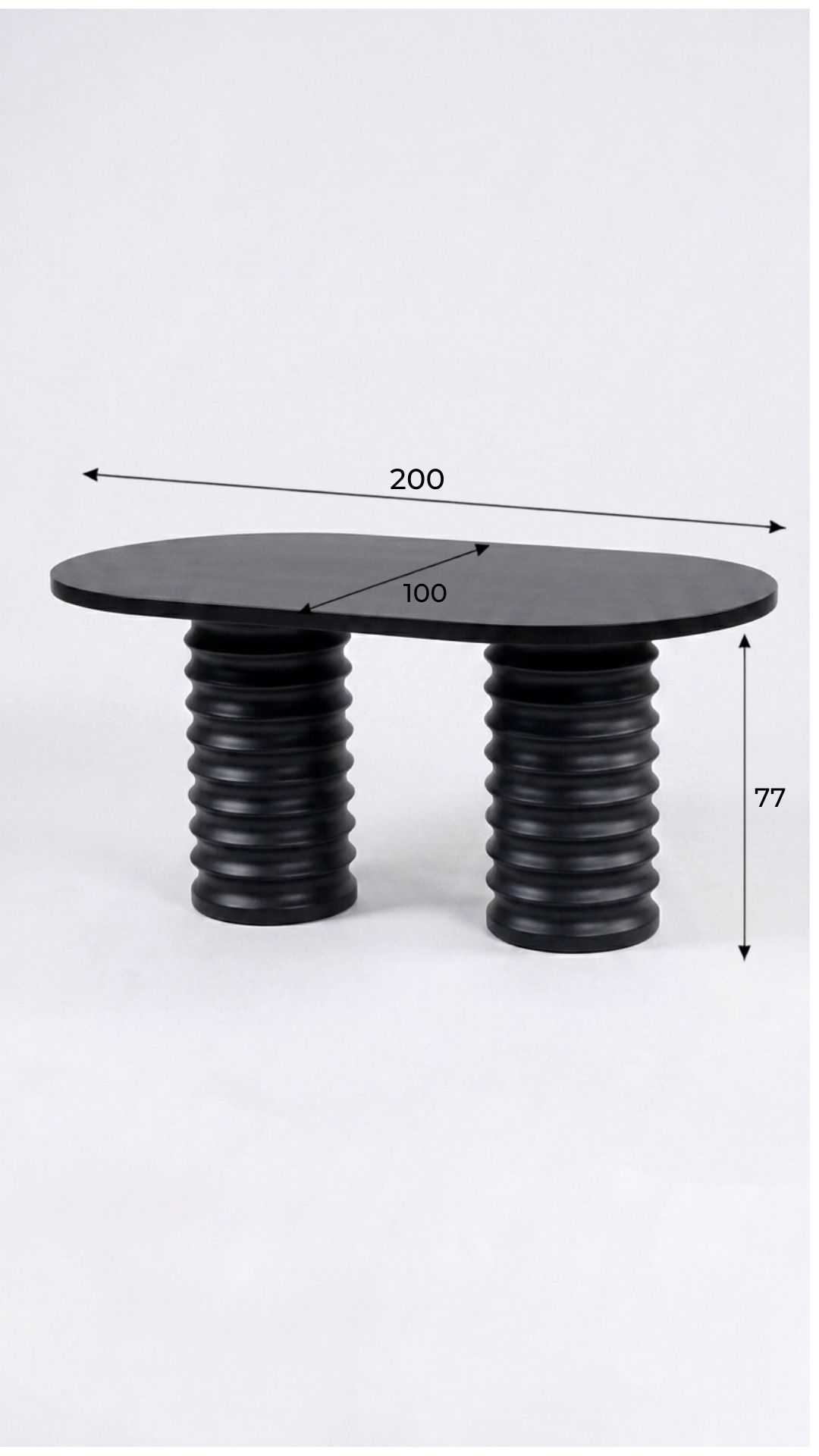 Alberohome Star Oval Yemek Masası
