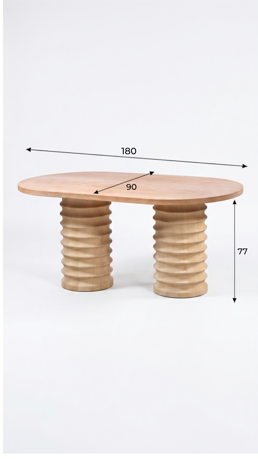 Alberohome Star Oval Yemek Masası