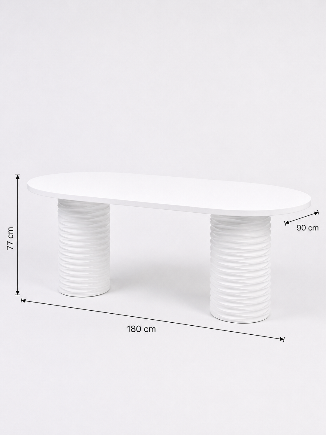 Alberohome Su Yolu Oval Yemek Masası