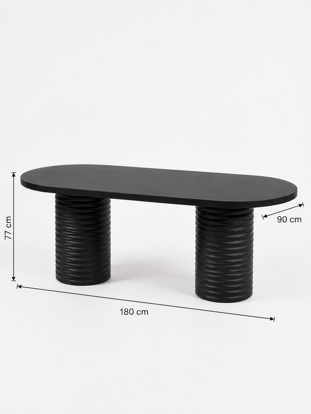 Alberohome Su Yolu Oval Yemek Masası