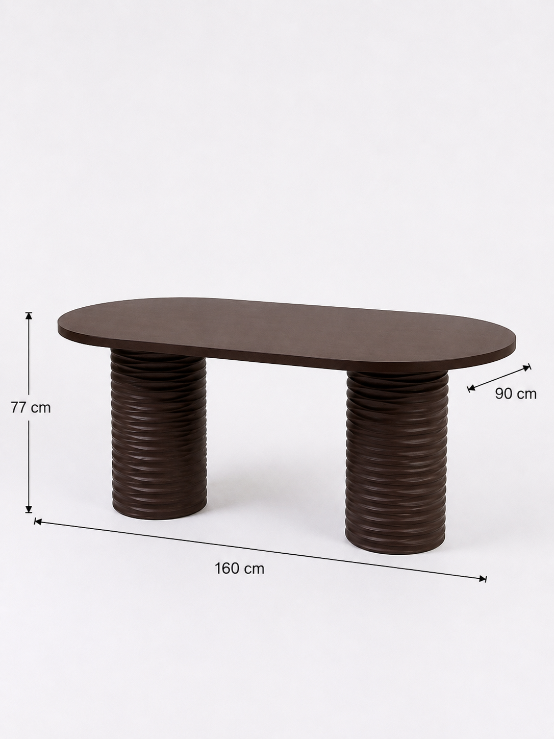Alberohome Su Yolu Oval Yemek Masası