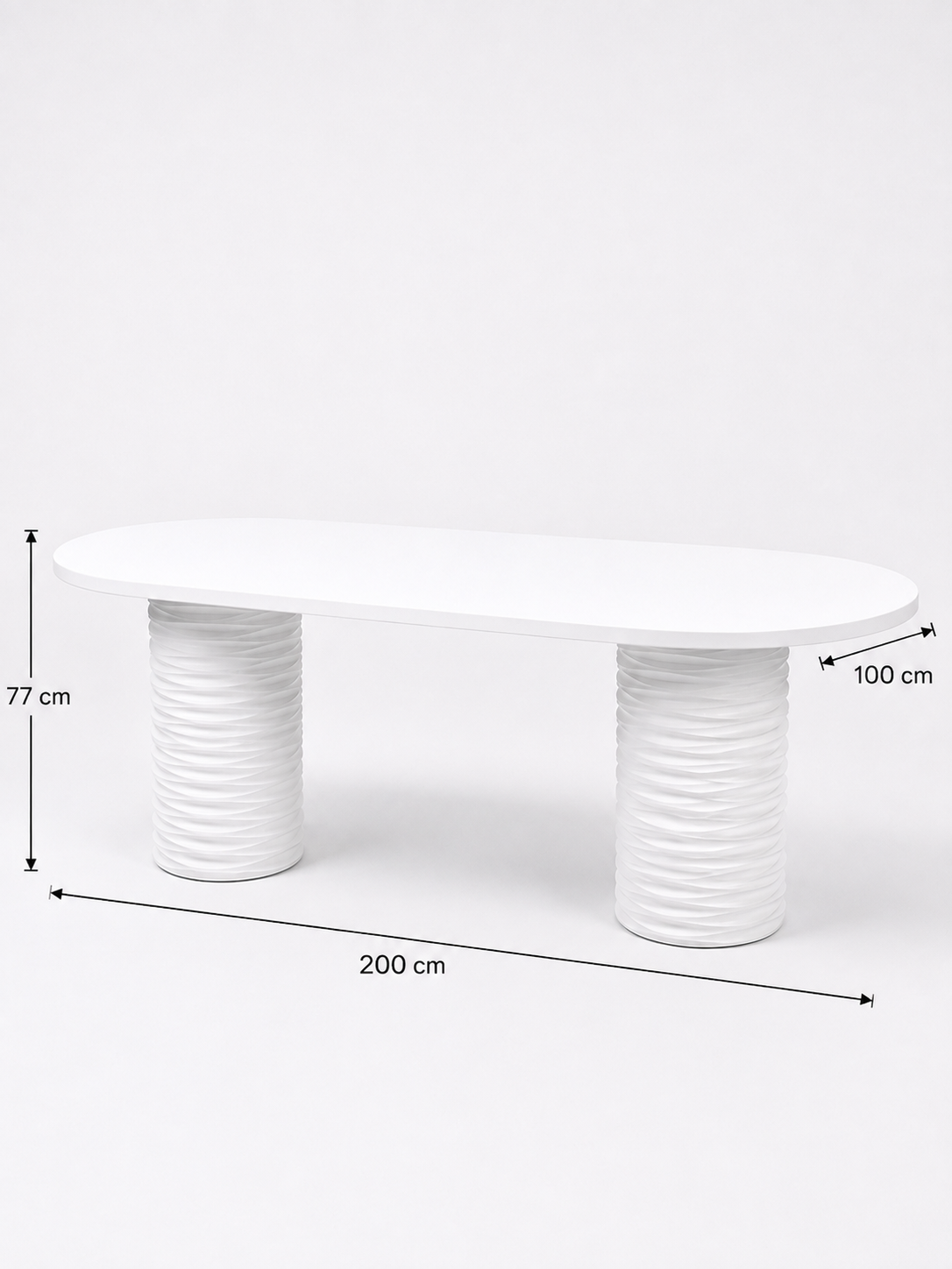 Alberohome Su Yolu Oval Yemek Masası