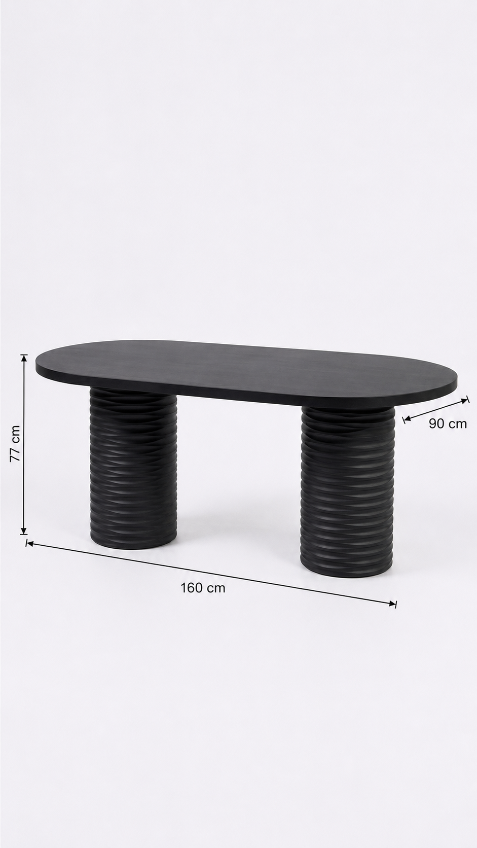 Alberohome Su Yolu Oval Yemek Masası