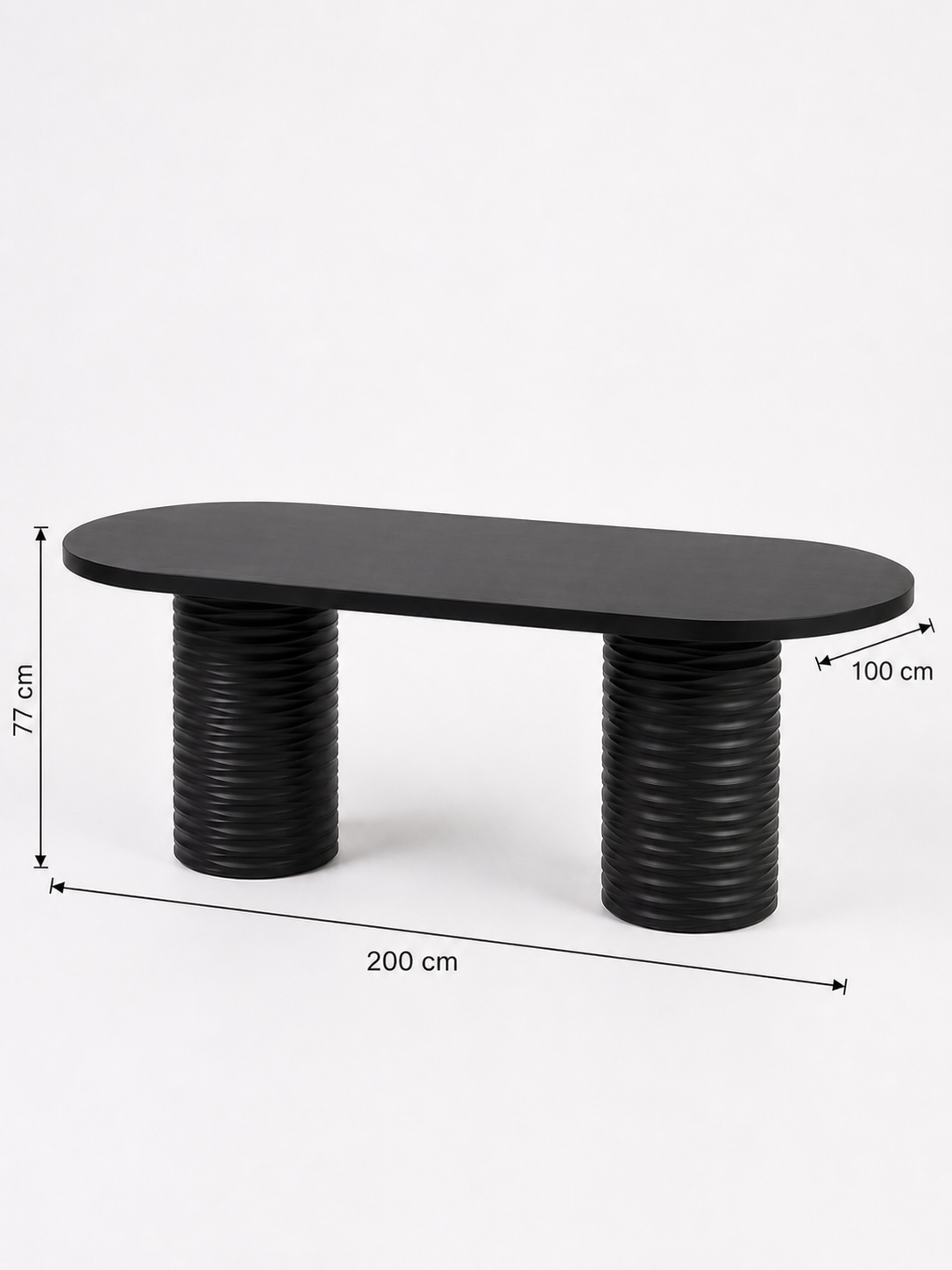 Alberohome Su Yolu Oval Yemek Masası