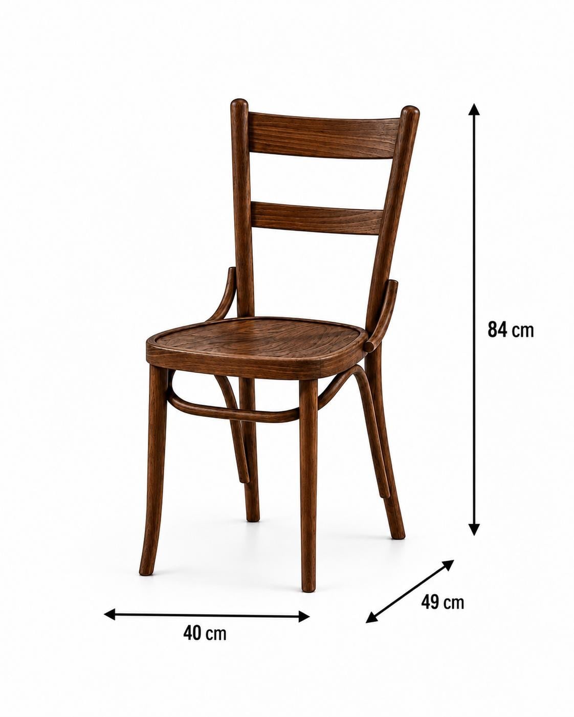 AlberoHome Vensa Masif Kayın Ahşap Sandalye