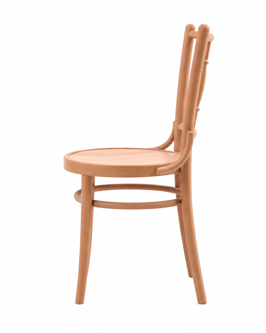 AlberoHome Viyana Masif Kayın Ahşap Sandalye – Naturel, Ceviz ve Beyaz Seçenekli
