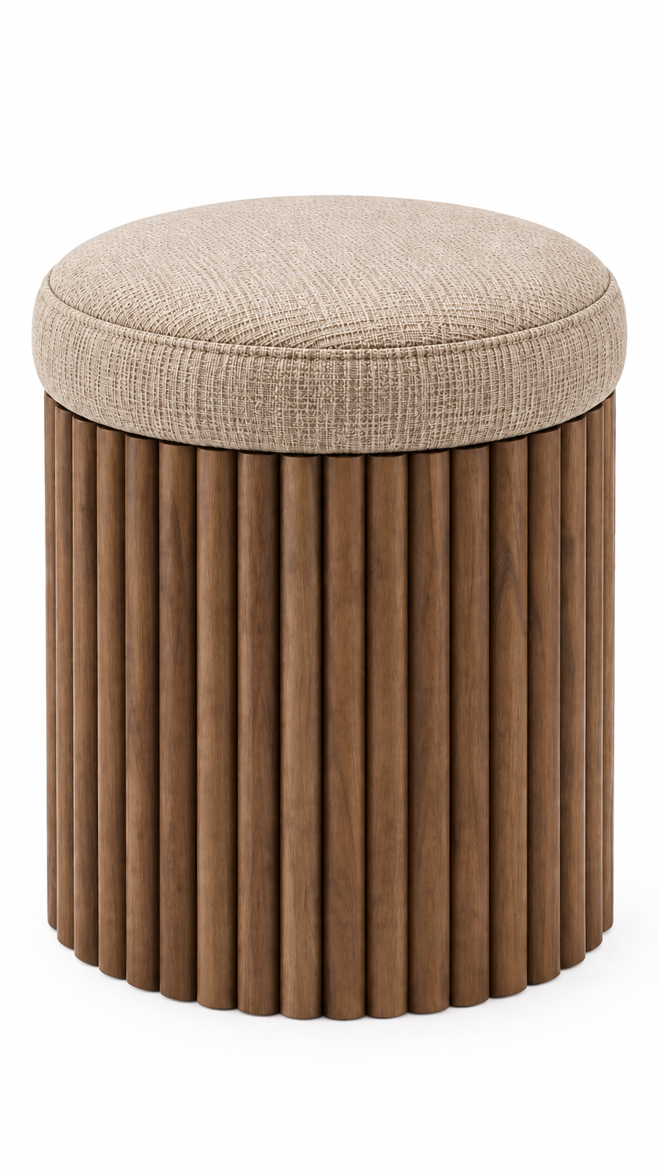 Alberohome Yuvarlak PTT Puf – 35x35x43 cm