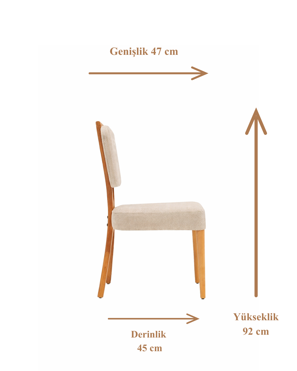 Aster Doğal Ahşap Döşemeli Naturel Sandalye El İşçiliği Bohem İskandinav Tasarım