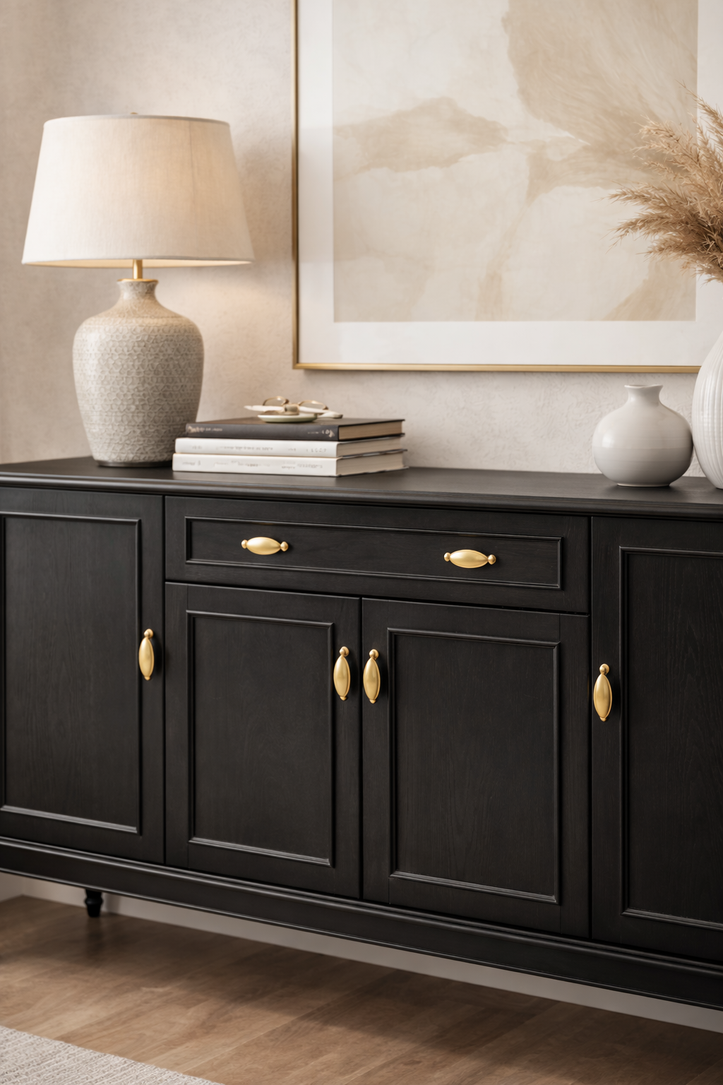 Aura Ahşap Konsol – Kapaklı Klasik Salon Konsolu – 180 × 42 × 91 cm