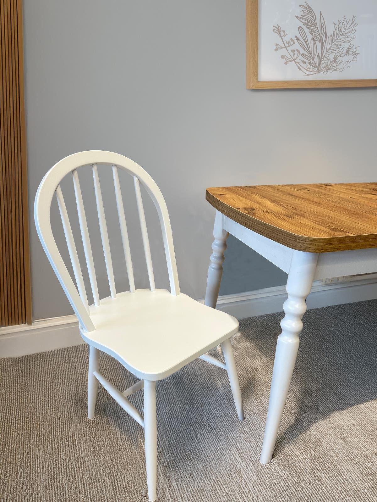 Begonvil Açılır Meşe Masa Takımı