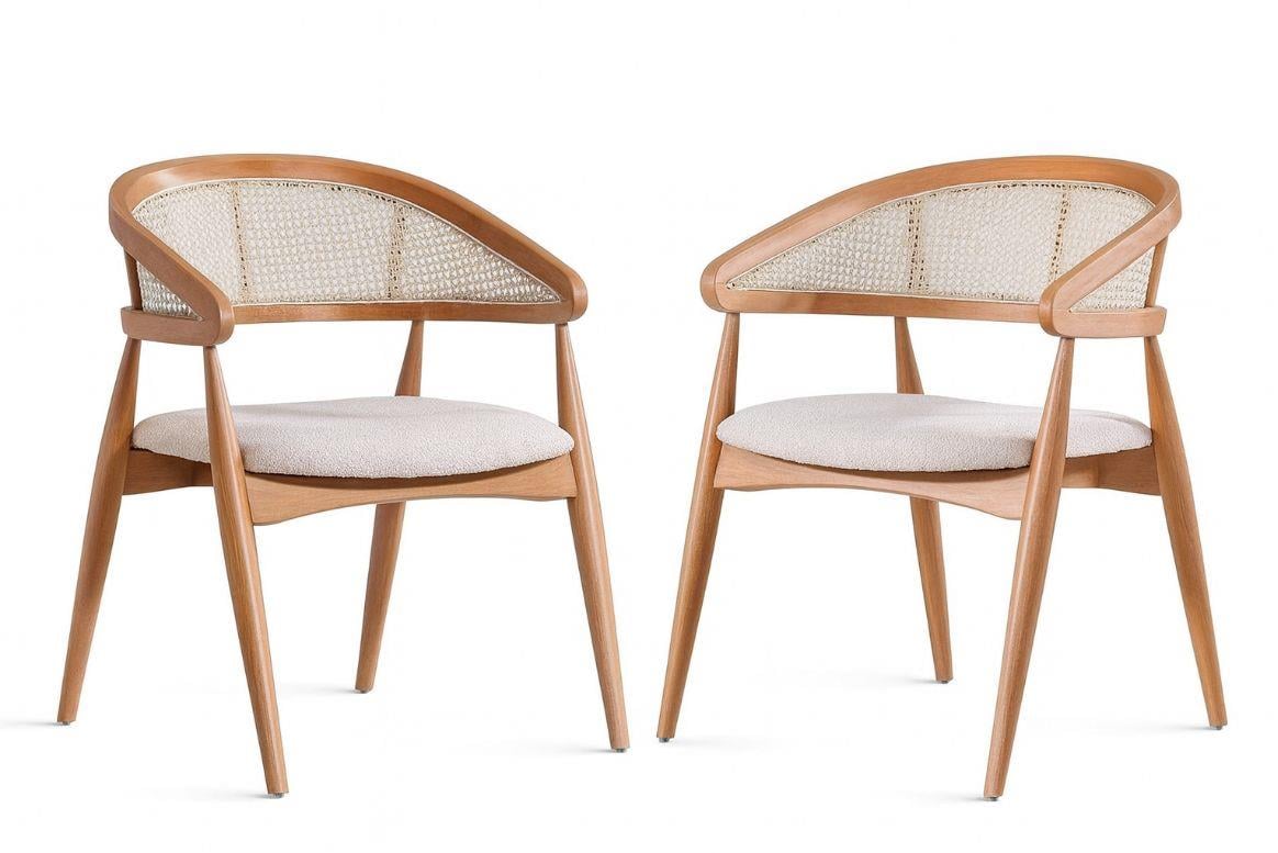 Belen Naturel Sandalye (2 Adet)