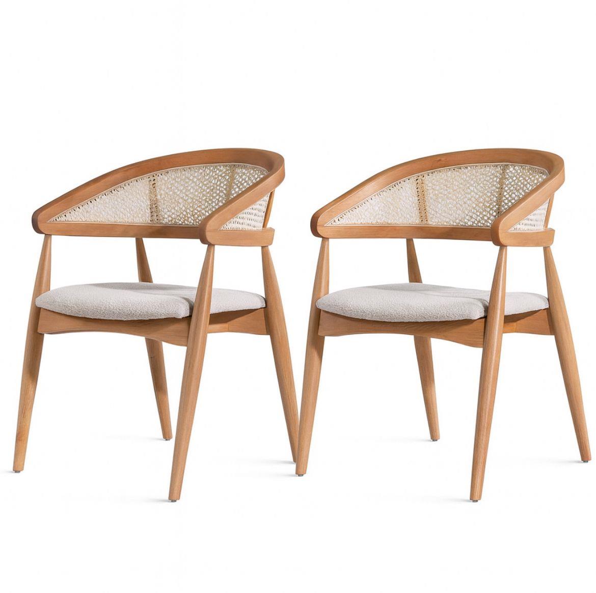 Belen Naturel Sandalye (2 Adet)