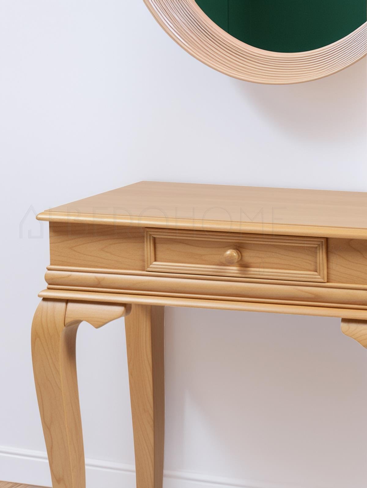 Bellissima Doğal Ahşap Beyaz Dresuar 80 Cm – Rustik Country Tasarım