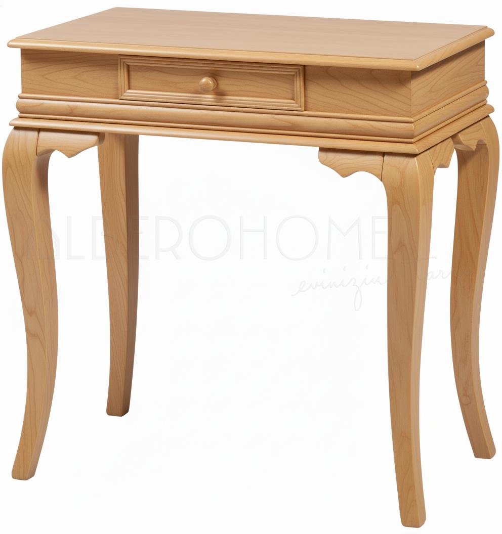 Bellissima Doğal Ahşap Beyaz Dresuar 80 Cm – Rustik Country Tasarım