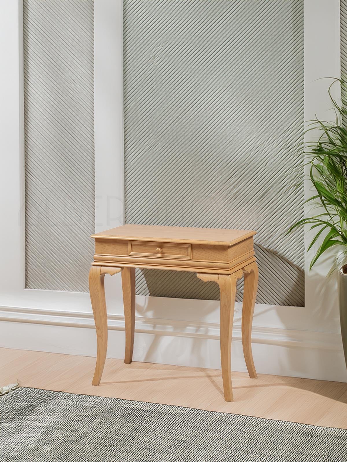 Bellissima Doğal Ahşap Beyaz Dresuar 80 Cm – Rustik Country Tasarım