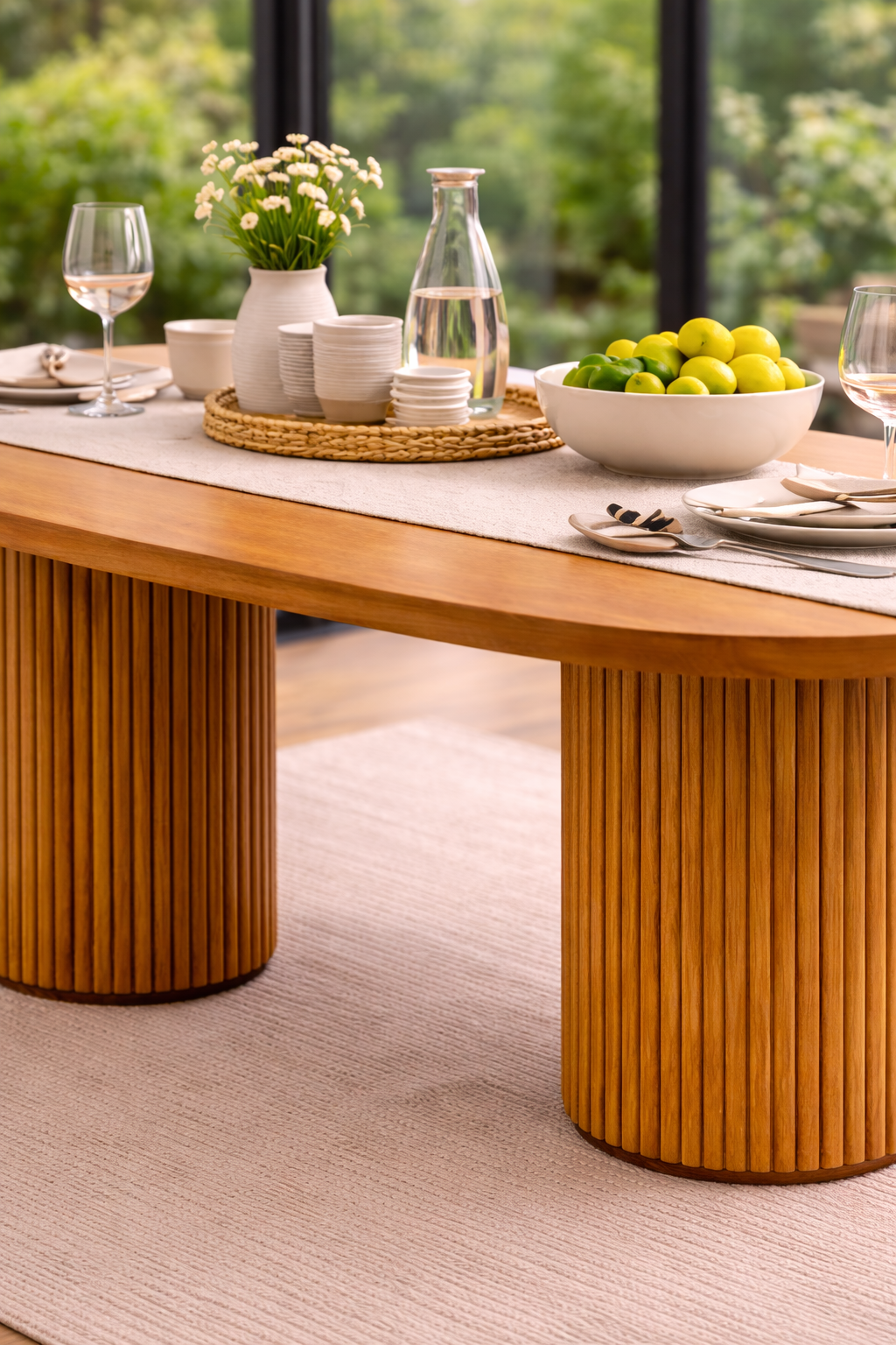 Bohannon Ahşap Yemek Masası – Modern Salon ve Mutfak Masası | 160x90 | 2026