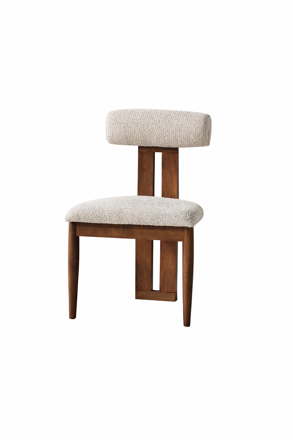 Camelia T Modeli Doğal Ahşap Döşemeli Ceviz Sandalye El İşçiliği Bohem İskandinav Tasarım