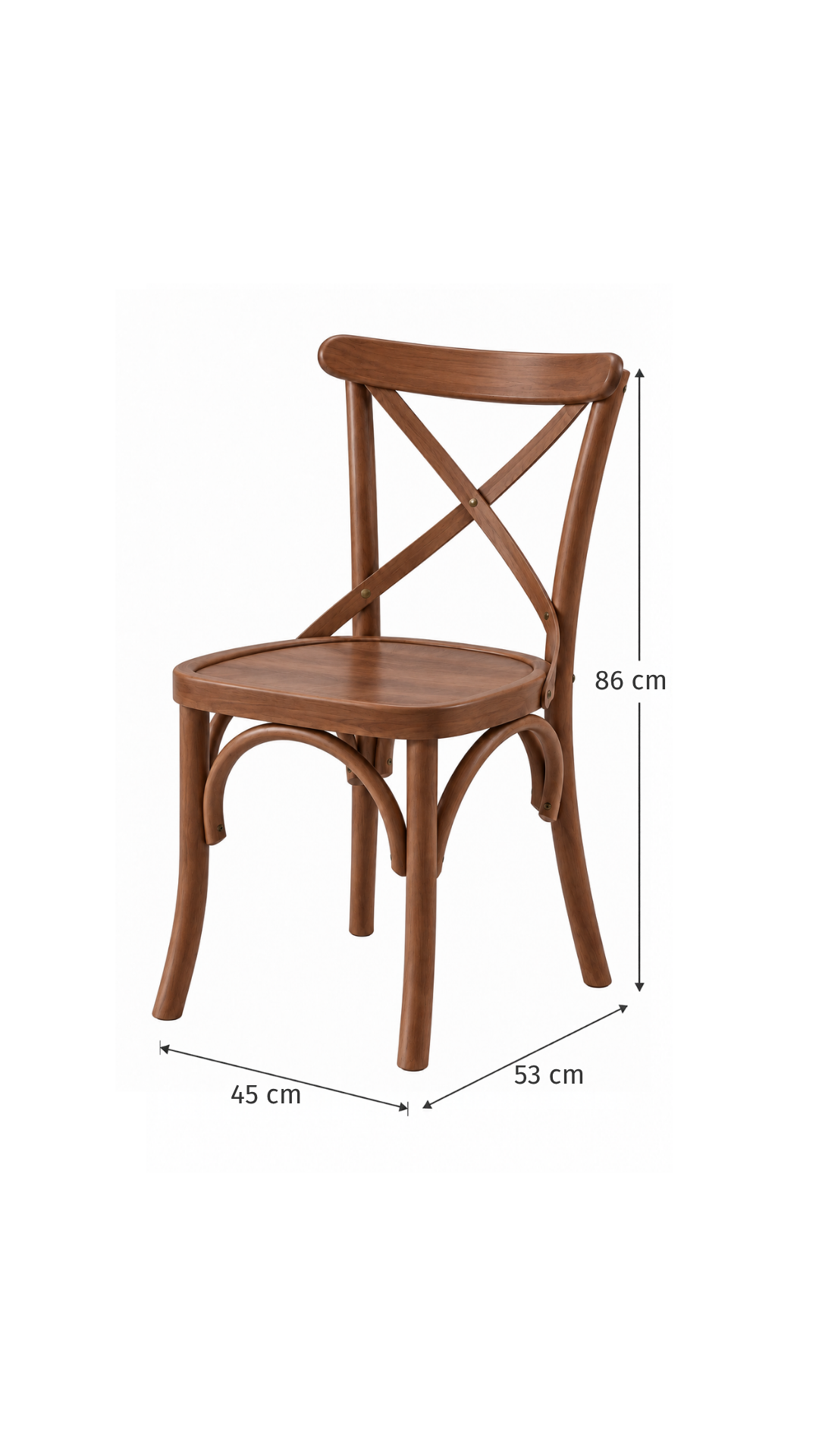 Ceviz Ahşap Yuvarlak Yemek Masası Takımı – 4 Sandalyeli | Alberohome