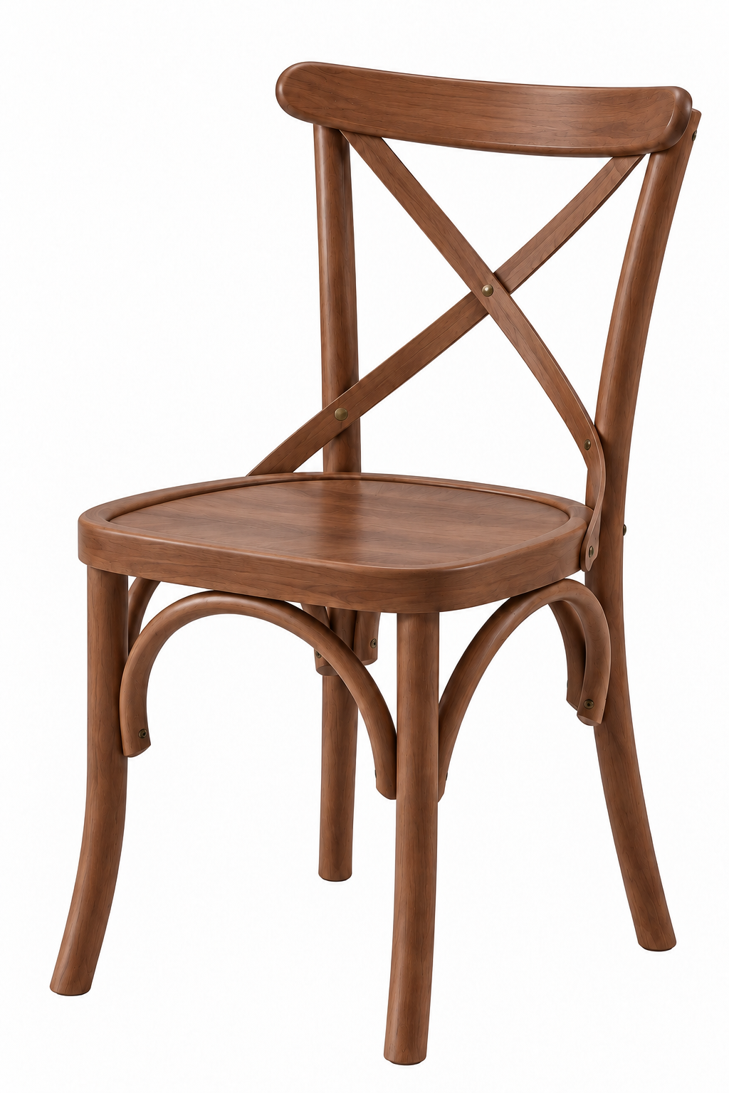 Ceviz Ahşap Yuvarlak Yemek Masası Takımı – 4 Sandalyeli | Alberohome