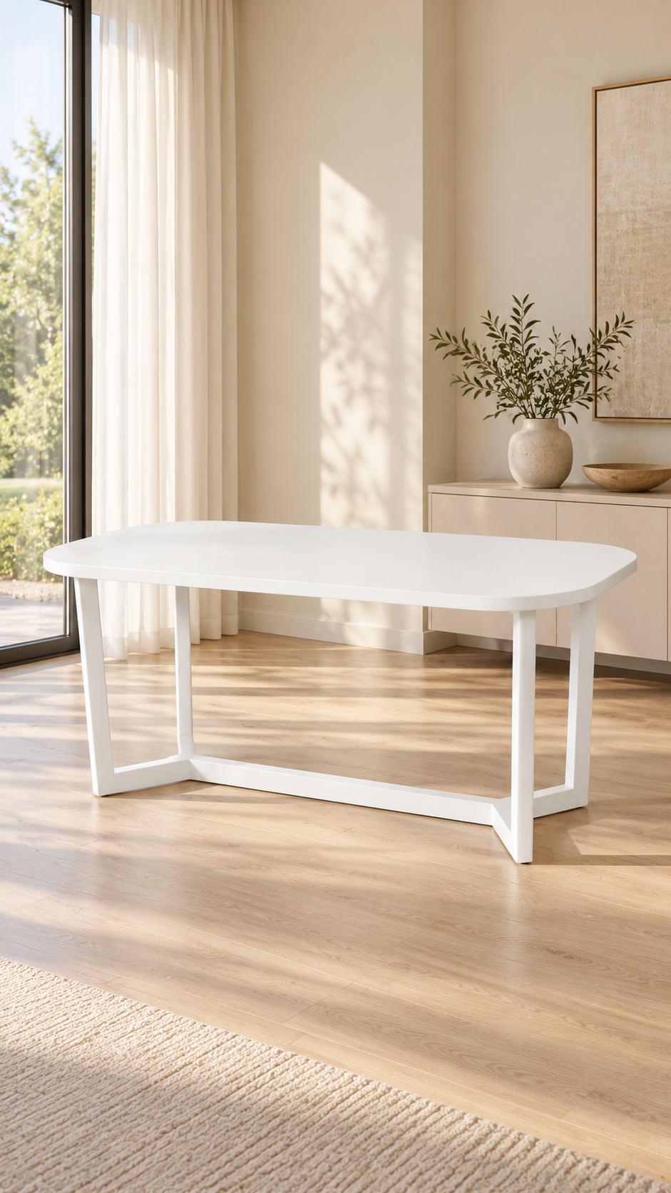 Ceviz Rengi Ahşap Yemek Masası 190x100 cm – Alberohome