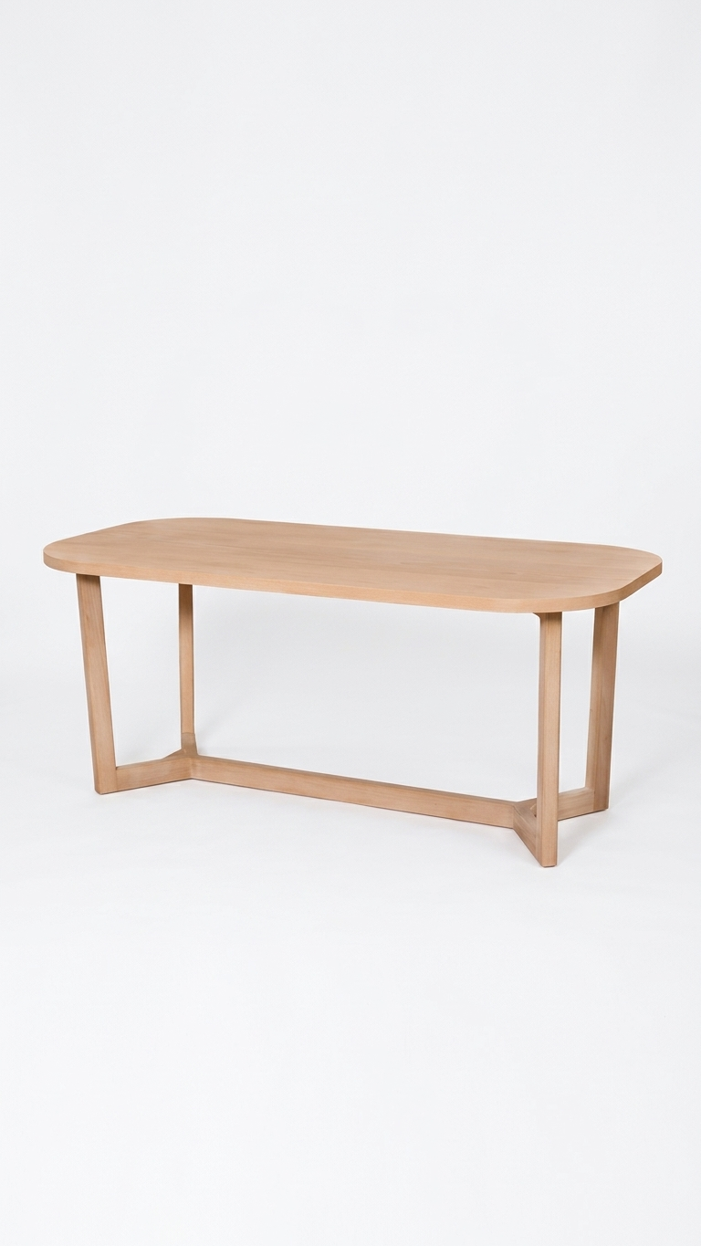 Ceviz Rengi Ahşap Yemek Masası 190x100 cm – Alberohome