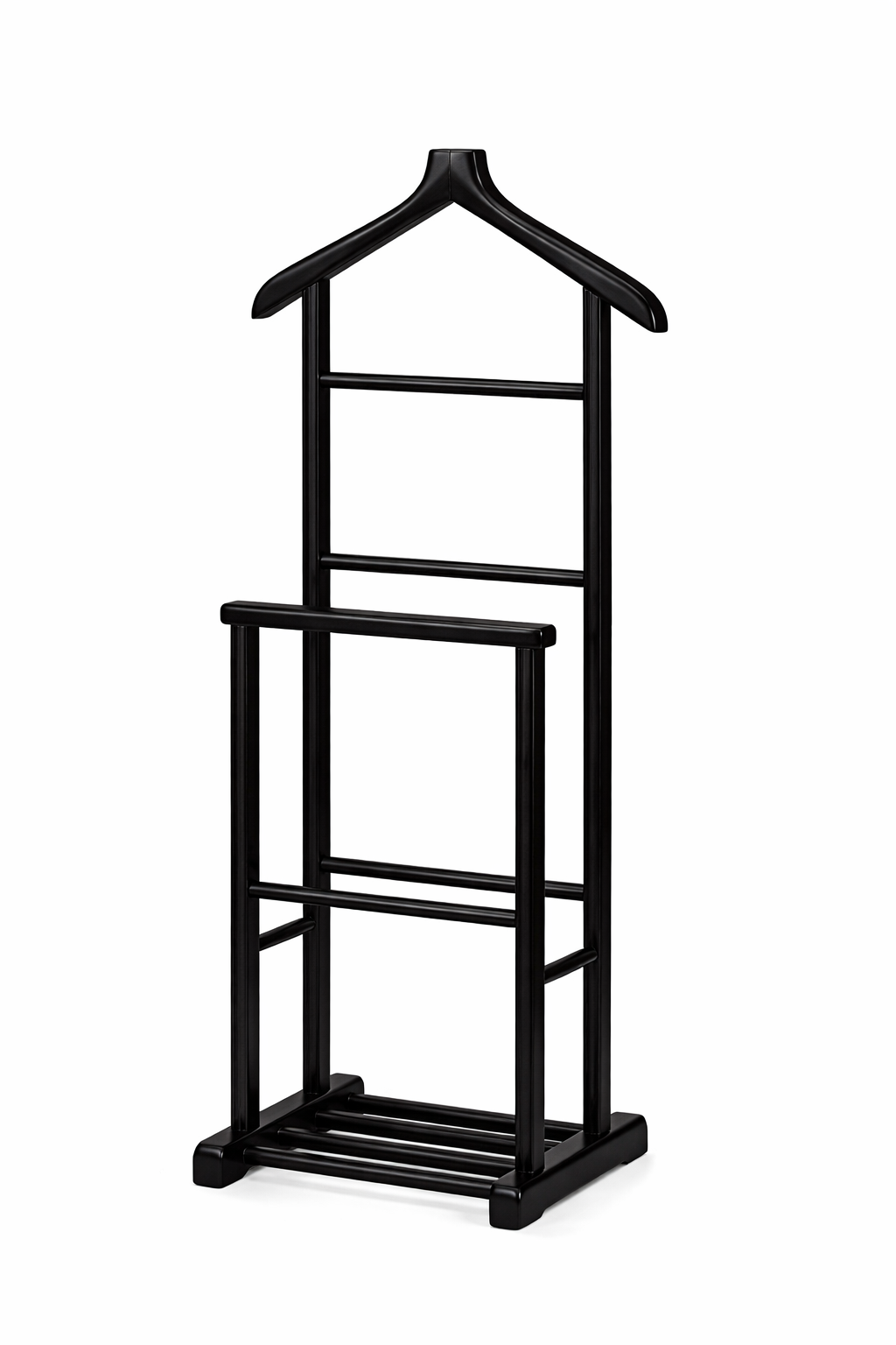 Çiftli Dilsiz Uşak | El Yapımı Masif Ahşap Askı 130 cm