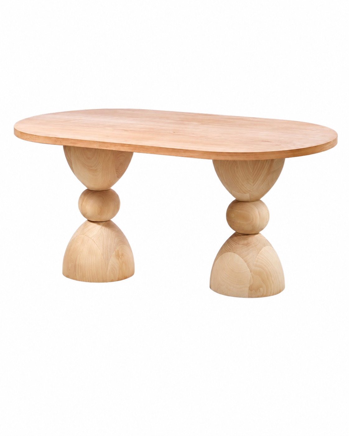 Damlera Oval Ahşap Yemek Masası